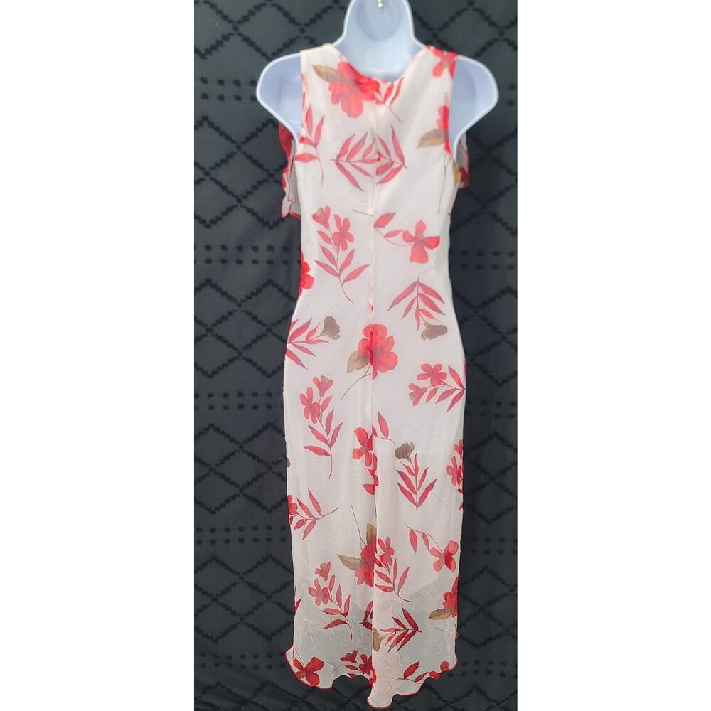 Vintage Sheer Floral Fairy Maxi dress Speechless Sz 3 White Office Wedding guest - Picture 3 of 7
